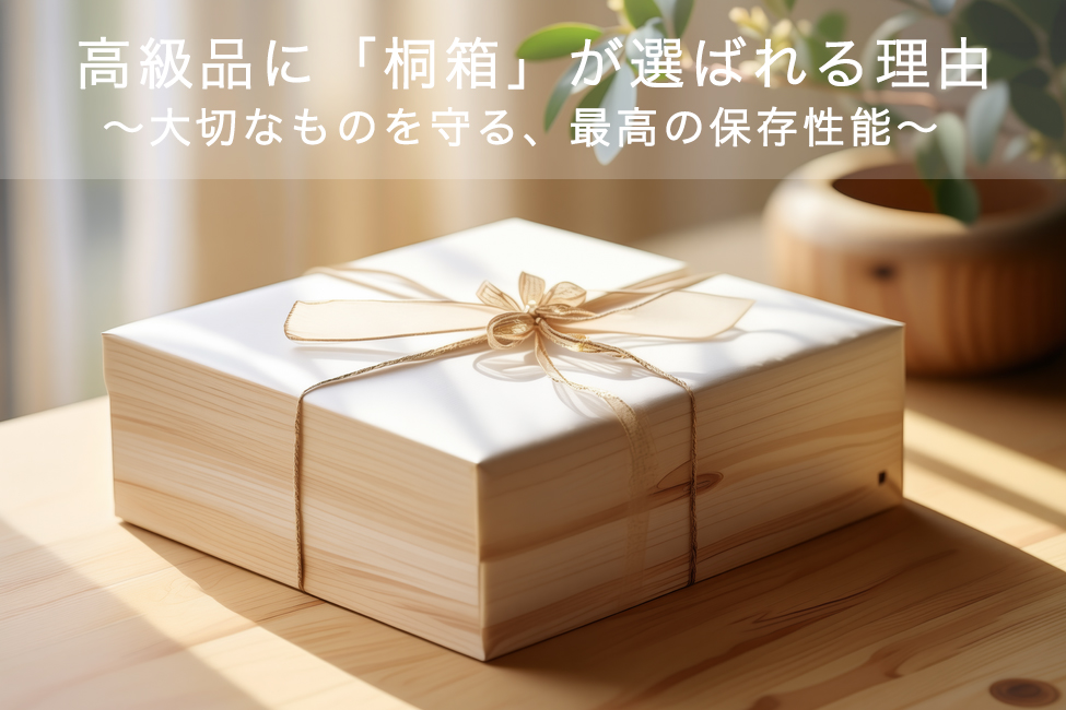 高級品に「桐箱」が選ばれる理由～大切なものを守る、最高の保存性能～